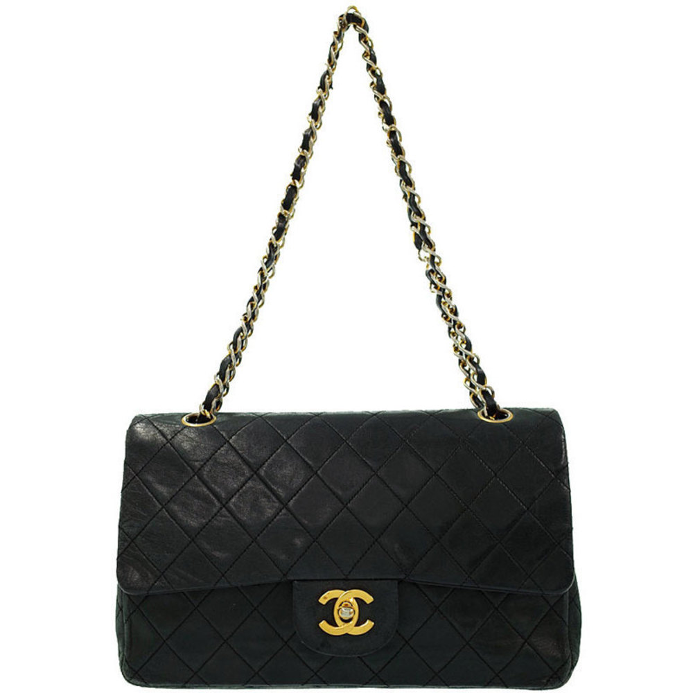 Chanel Matelasse Chain Shoulder Bag Black